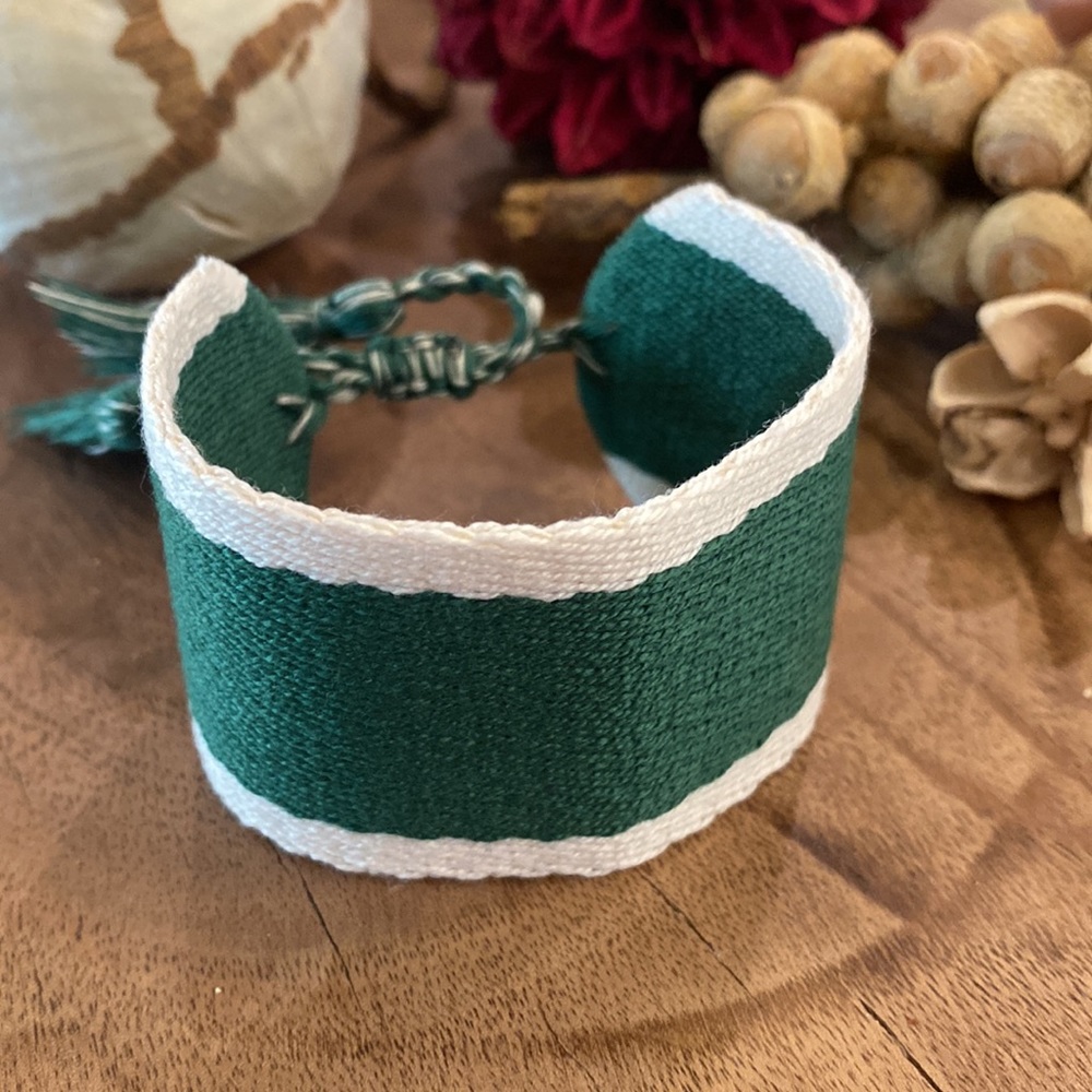 Modern Boho Wide Cuff Woven Bracelets